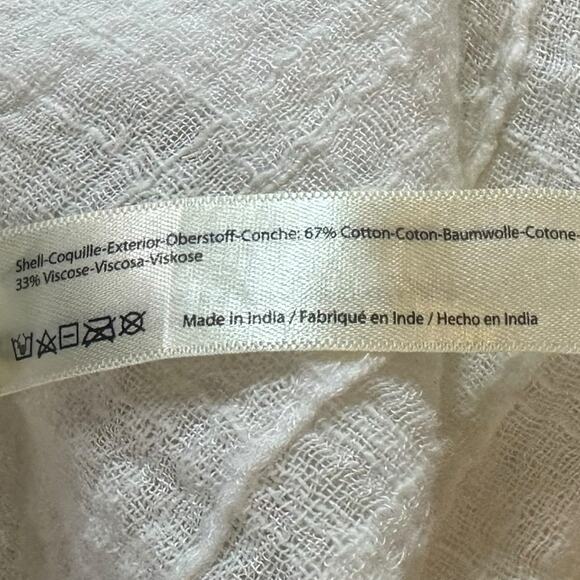 Free People FP One Mila Shirt White Ethereal Dainty Crochet Romantic Small NWT - Picture 10 of 14